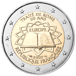 2 Euro Römische Verträge Frankreich 2007