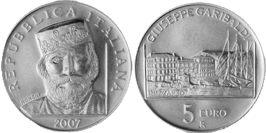 5 Euro Garibaldi Italien 