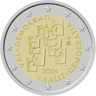 2 Euro Demokratie Finnland 2024