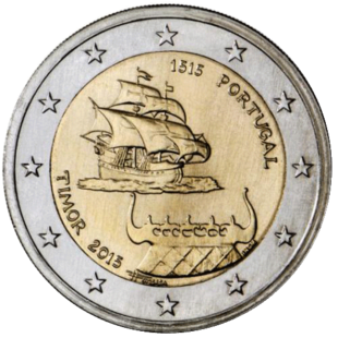 2 Euro Portugiesisch-Timor Portugal 2015