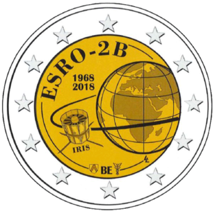 2 Euro Satellit Belgien 2018