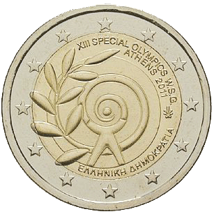 2 Euro Special Olympics Griechenland 2011