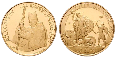20 Euro David Goliath Vatikan 