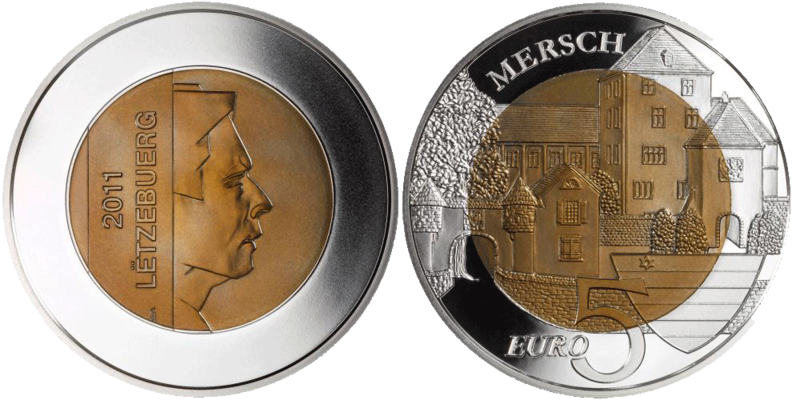 5 Euro Mersch Luxemburg 