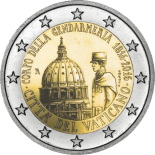 2 Euro Gendarmerie Vatikan 2016