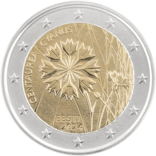 2 Euro Kornblume Estland 2024