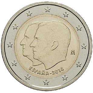 2 Euro Proklamation Spanien 2014