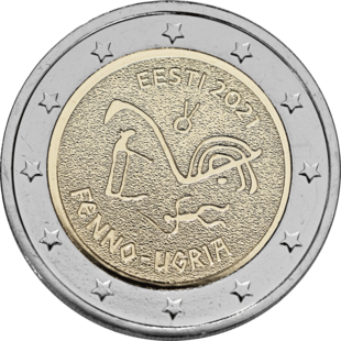 2 Euro Finno-ugrische Völker Estland 2021