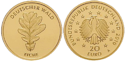 20 Euro Eiche Deutschland 