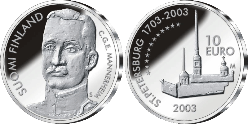 10 Euro Petersburg Finnland 