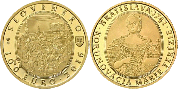 100 Euro Maria Theresia Slowakei 