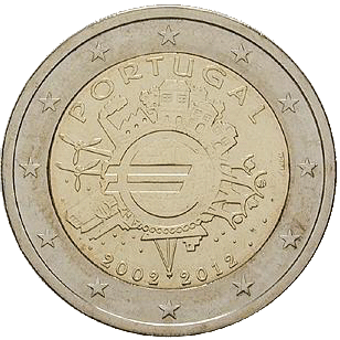 2 Euro Bargeld Portugal 2012