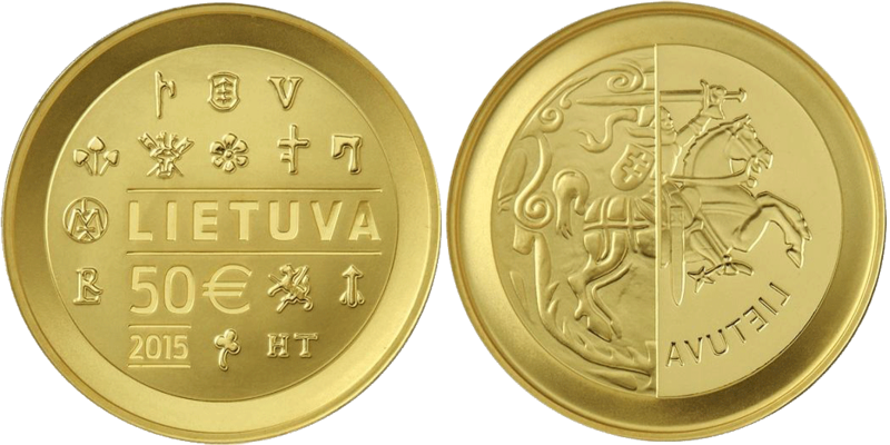 50 Euro Münzprägung Litauen 