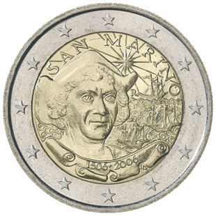 2 Euro Kolumbus San Marino 2006
