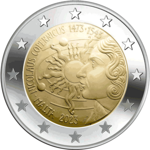 2 Euro Kopernikus Malta 2023