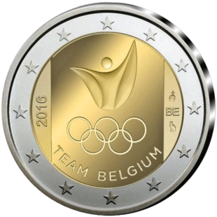 2 Euro Olympische Spiele Belgien 2016