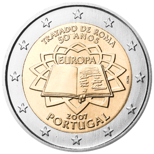 2 Euro Römische Verträge Portugal 2007