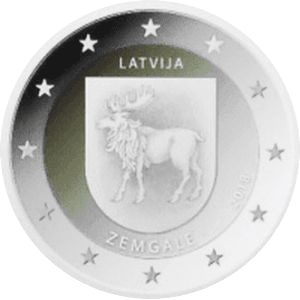 2 Euro Zemgale Lettland 2018