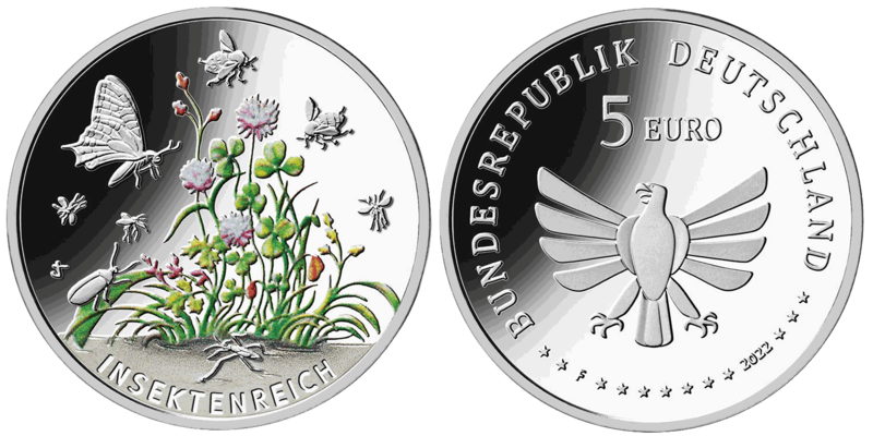 5 Euro Insektenreich Deutschland 