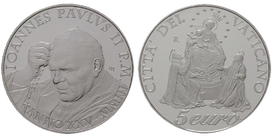 5 Euro Rosenkranz Vatikan 