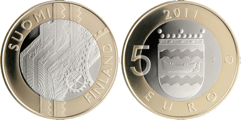 5 Euro Uusimaa Finnland 