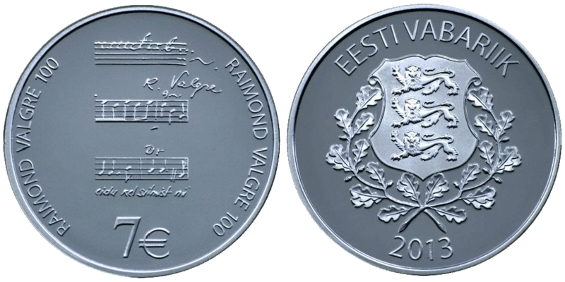 7 Euro Valgre Estland 