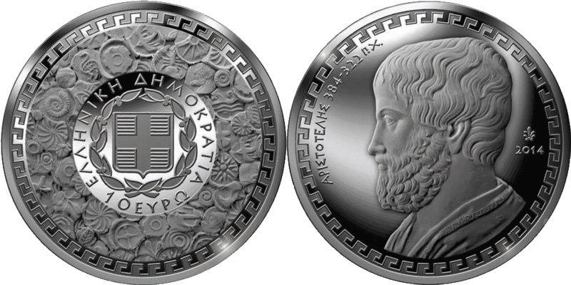 10 Euro Münze Griechische Kultur Aristoteles Muenzeneu