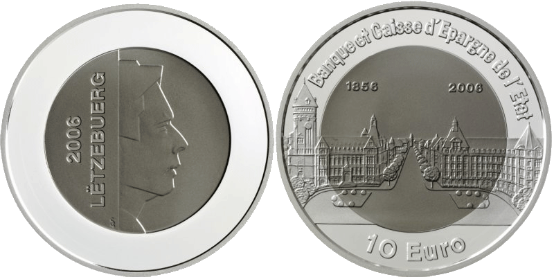 10 Euro Staatsbank Luxemburg 
