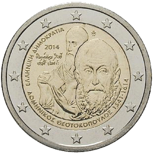 2 Euro Greco Griechenland 2014