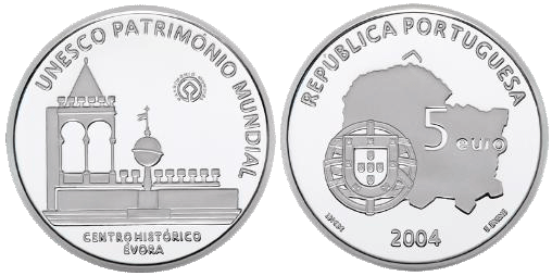 5 Euro Evora Portugal 