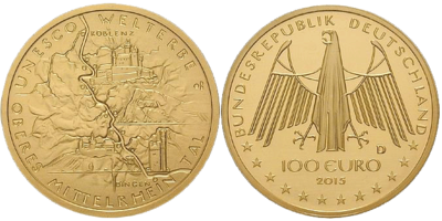 100 Euro Goldmünzen UNESCO Weltkulturerbe - Serie Aus Deutschland ...