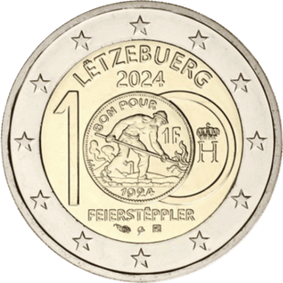 2 Euro Franc Luxemburg 2024