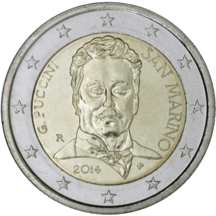 2 Euro Puccini San Marino 2014