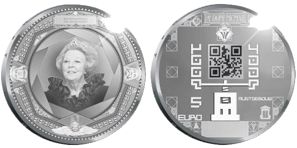 5 Euro Münzgebäude Niederlande 